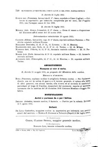 Giornale di medicina militare