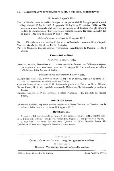 Giornale di medicina militare