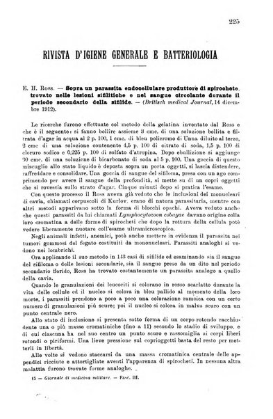 Giornale di medicina militare