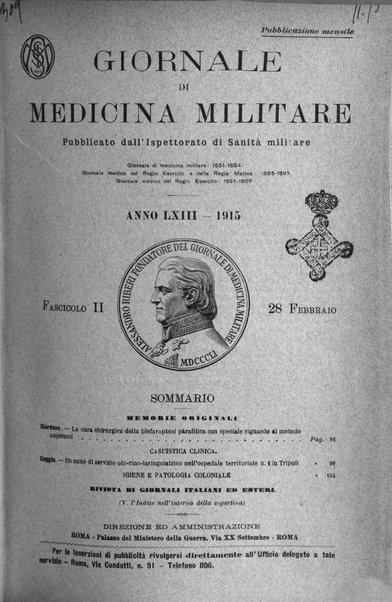 Giornale di medicina militare