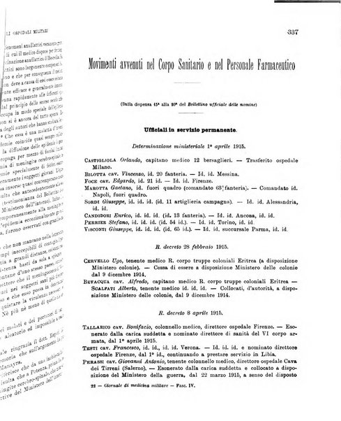 Giornale di medicina militare