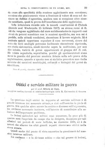 Giornale di medicina militare