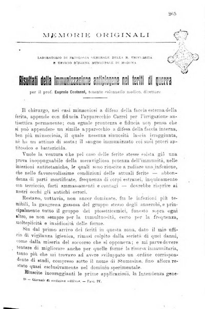 Giornale di medicina militare