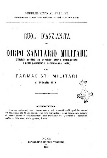 Giornale di medicina militare