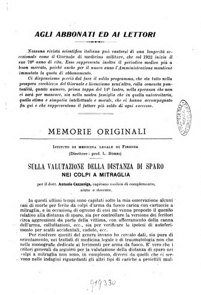 Giornale di medicina militare