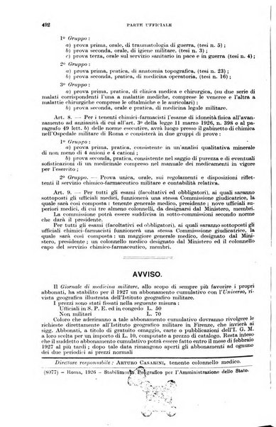 Giornale di medicina militare