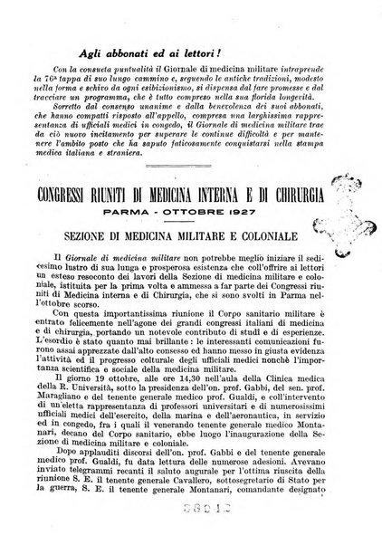 Giornale di medicina militare