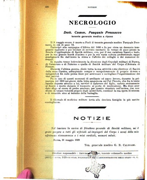 Giornale di medicina militare