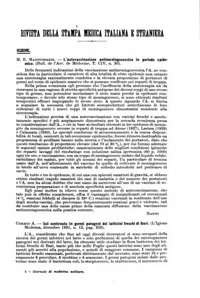 Giornale di medicina militare