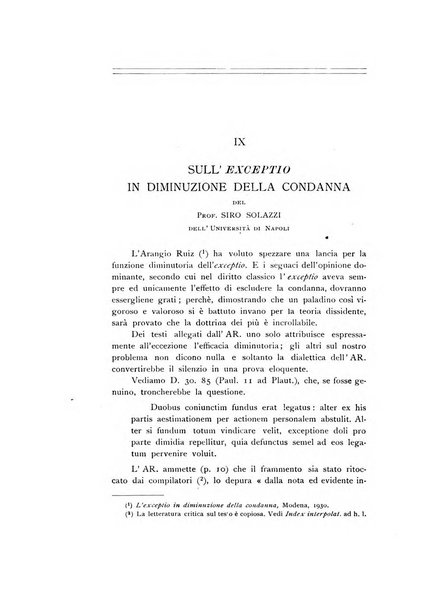 Bullettino dell'Istituto di diritto romano Vittorio Scialoja