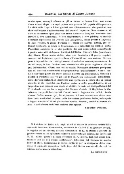 Bullettino dell'Istituto di diritto romano Vittorio Scialoja