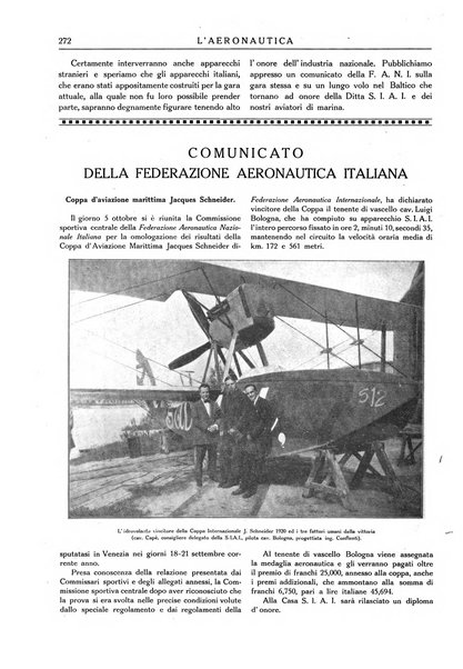 L'aeronautica organo ufficiale dell'Associazione italiana di aerotecnica