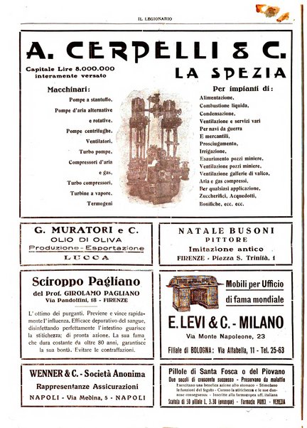 Il legionario organo dei fasci italiani all'estero e nelle colonie