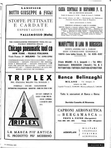 Il legionario organo dei fasci italiani all'estero e nelle colonie