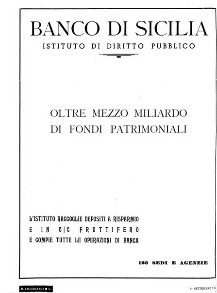 Il legionario organo dei fasci italiani all'estero e nelle colonie