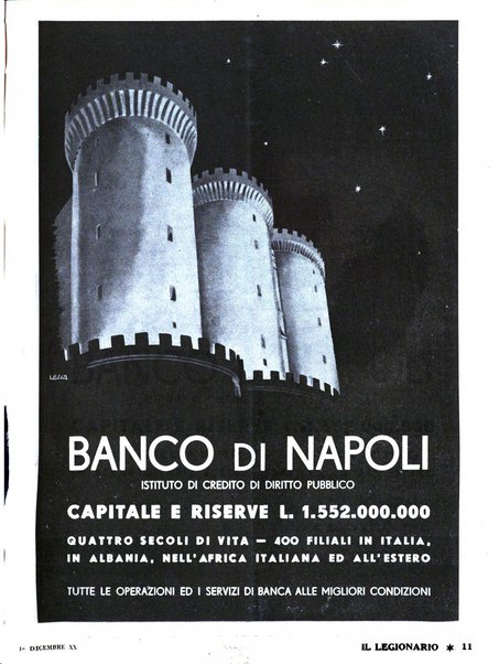 Il legionario organo dei fasci italiani all'estero e nelle colonie