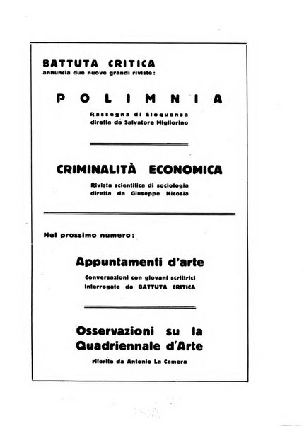 La battuta critica riverberi di vita