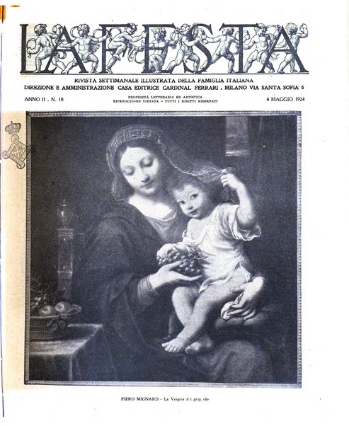 La festa rivista settimanale illustrata della famiglia italiana