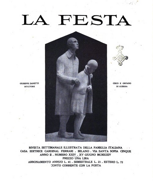 La festa rivista settimanale illustrata della famiglia italiana