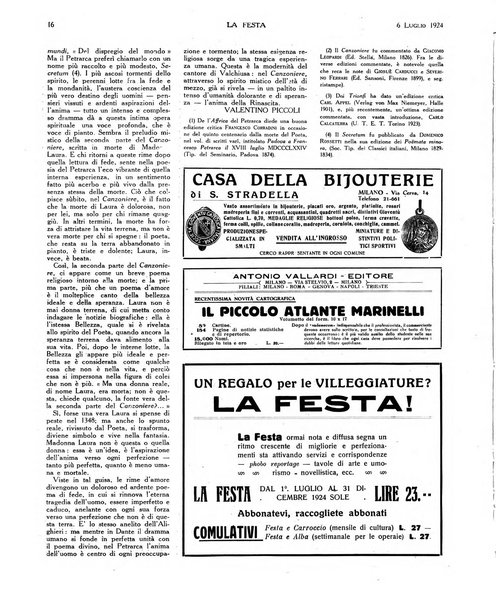 La festa rivista settimanale illustrata della famiglia italiana