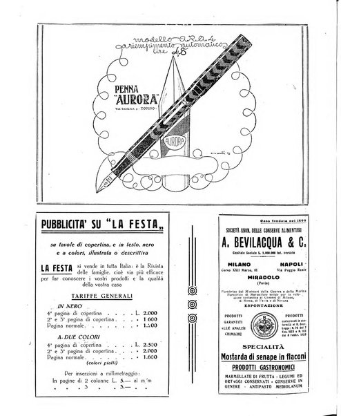 La festa rivista settimanale illustrata della famiglia italiana