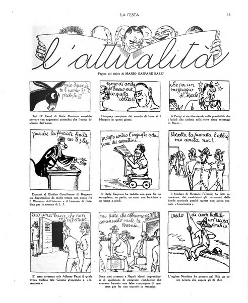 La festa rivista settimanale illustrata della famiglia italiana