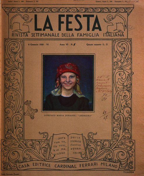 La festa rivista settimanale illustrata della famiglia italiana