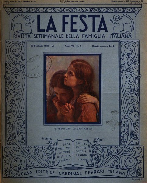 La festa rivista settimanale illustrata della famiglia italiana