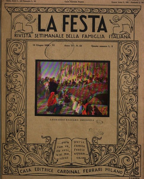 La festa rivista settimanale illustrata della famiglia italiana