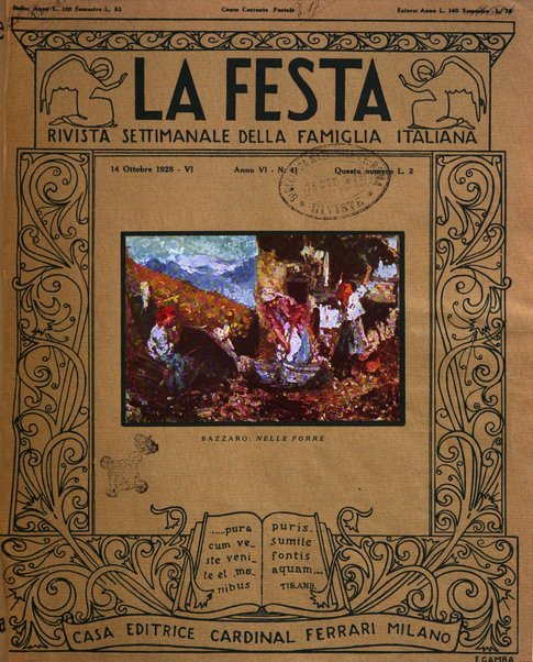 La festa rivista settimanale illustrata della famiglia italiana