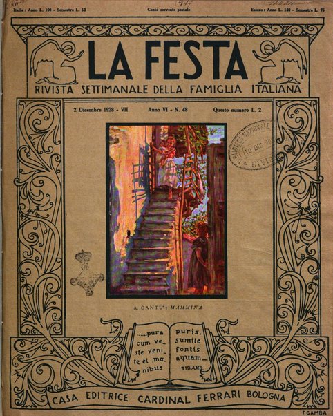 La festa rivista settimanale illustrata della famiglia italiana