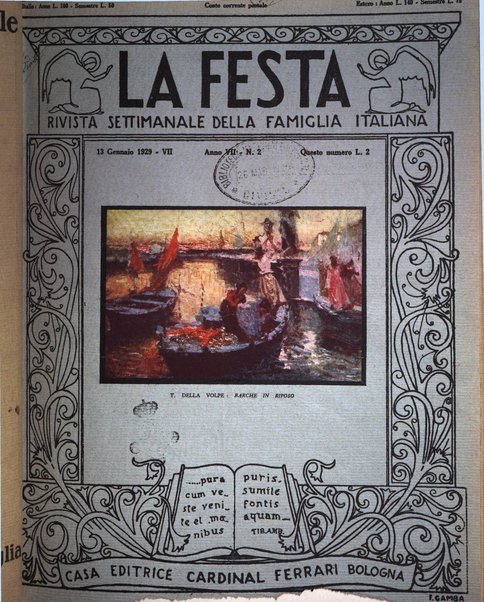 La festa rivista settimanale illustrata della famiglia italiana