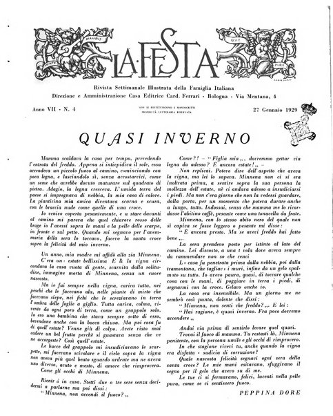 La festa rivista settimanale illustrata della famiglia italiana