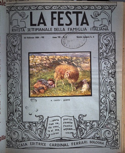 La festa rivista settimanale illustrata della famiglia italiana