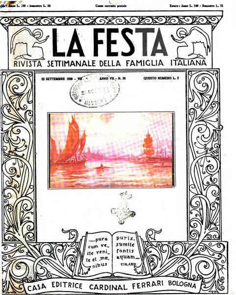 La festa rivista settimanale illustrata della famiglia italiana