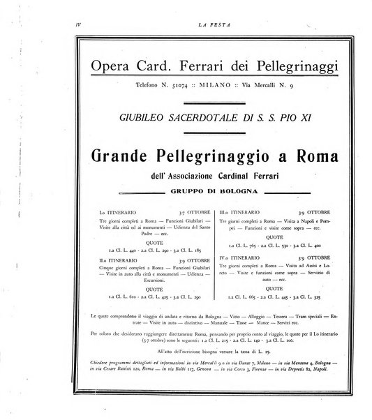 La festa rivista settimanale illustrata della famiglia italiana