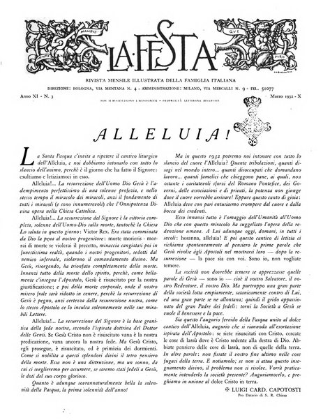 La festa rivista settimanale illustrata della famiglia italiana