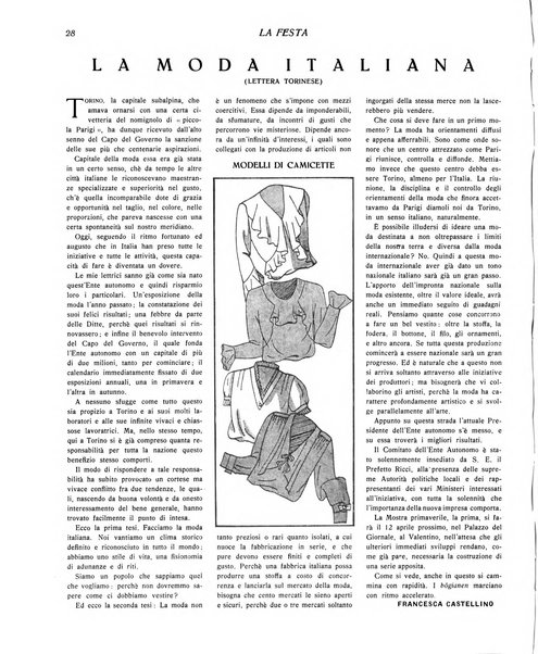 La festa rivista settimanale illustrata della famiglia italiana