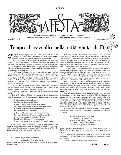 La festa rivista settimanale illustrata della famiglia italiana