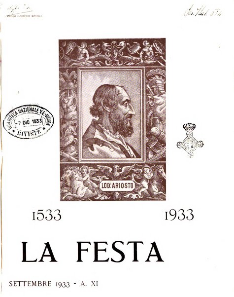 La festa rivista settimanale illustrata della famiglia italiana