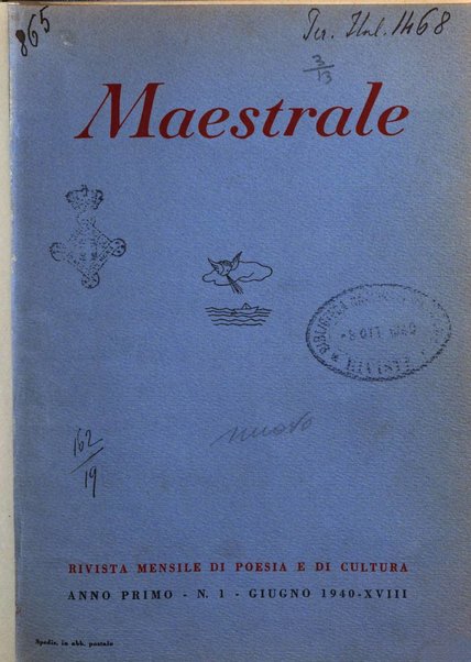 Maestrale rivista mensile di poesia e di cultura