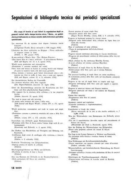 Raion rivista tecnico economica dei tessili moderni