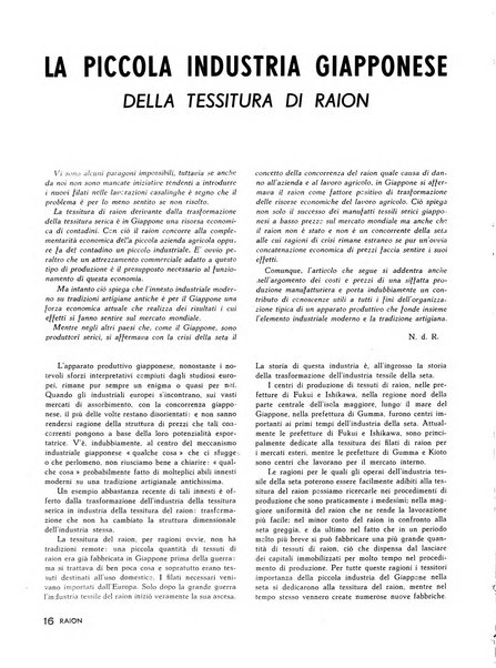 Raion rivista tecnico economica dei tessili moderni