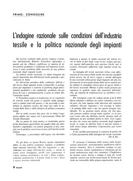 Raion rivista tecnico economica dei tessili moderni