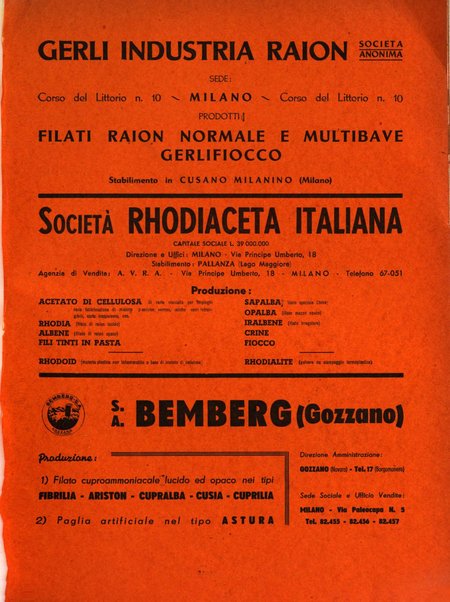 Raion rivista tecnico economica dei tessili moderni