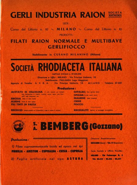 Raion rivista tecnico economica dei tessili moderni