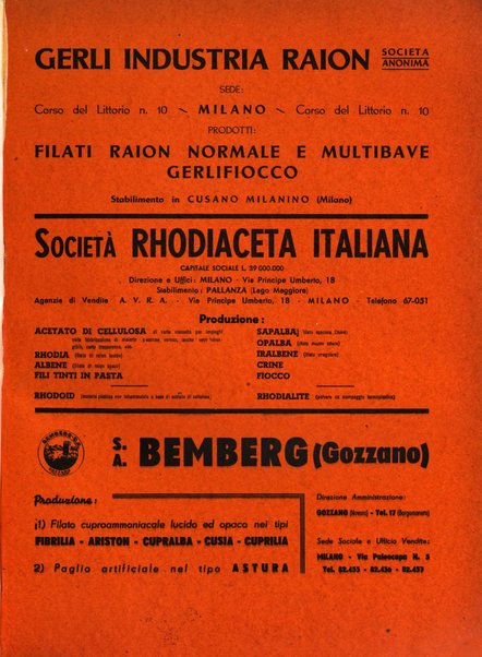 Raion rivista tecnico economica dei tessili moderni