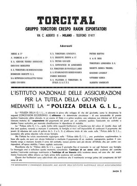 Raion rivista tecnico economica dei tessili moderni