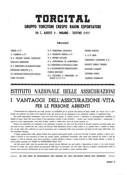 Raion rivista tecnico economica dei tessili moderni