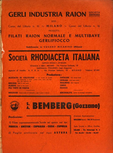 Raion rivista tecnico economica dei tessili moderni